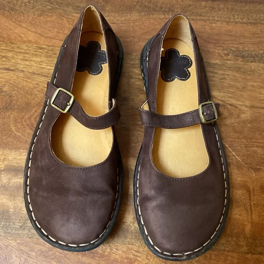 Lands' End Brown Kids Mary Jane Shoes